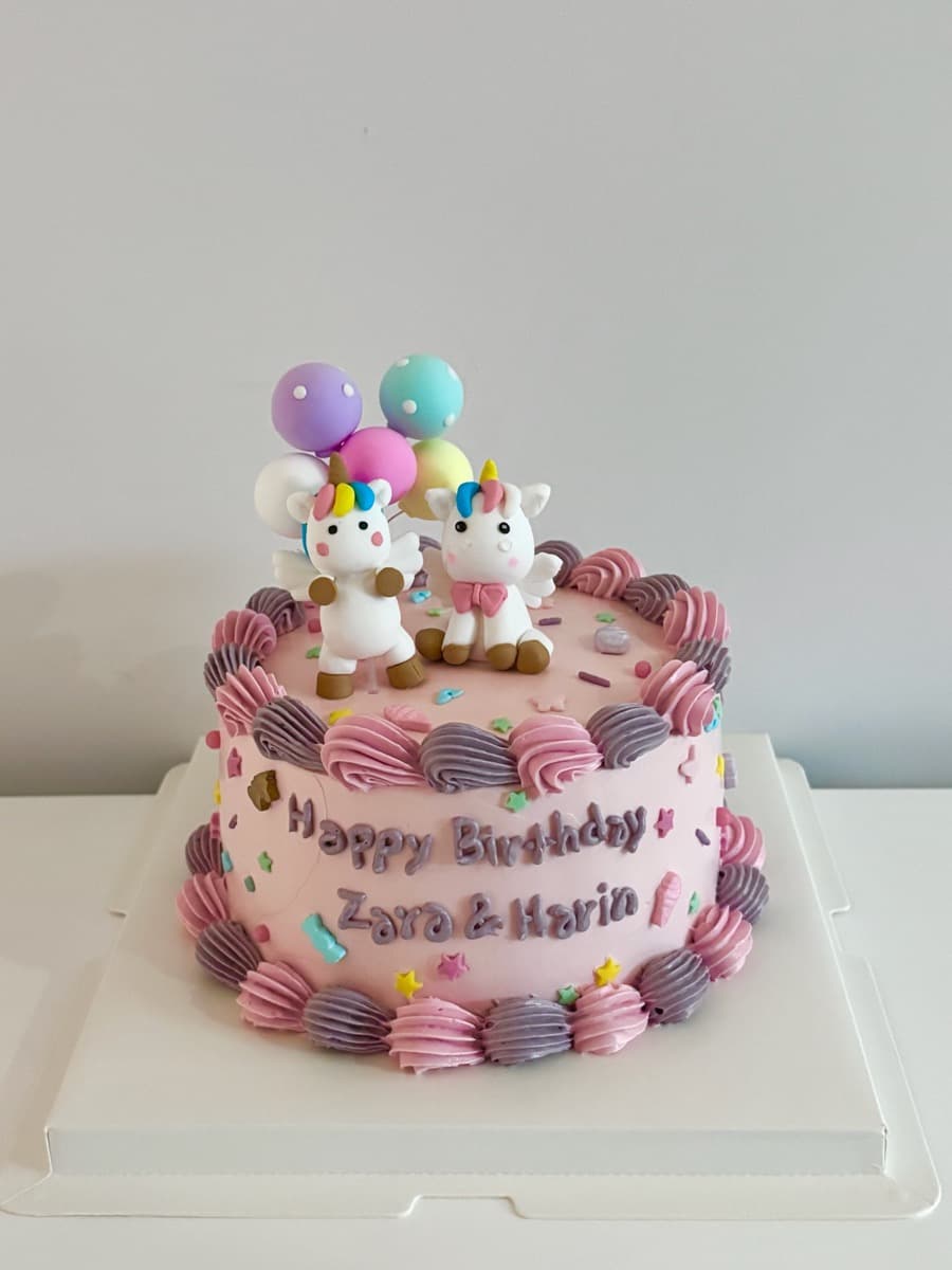 Double unicorn magic — Zara & Harin's birthday
